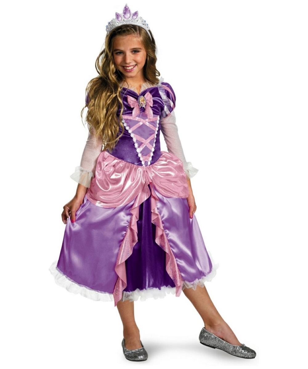  Girls Tangled Rapunzel Costume