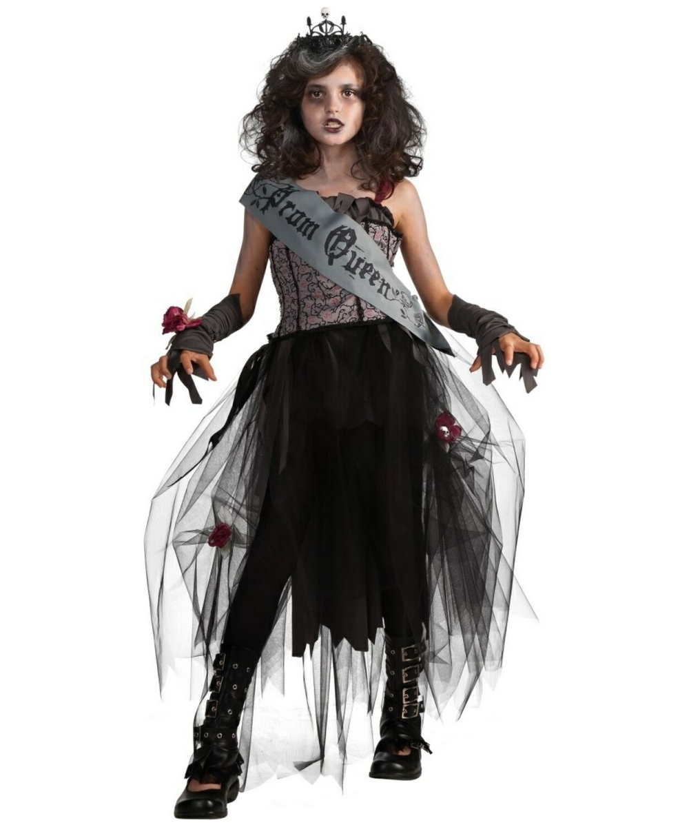  Gothic Prom Queen Kids Costume