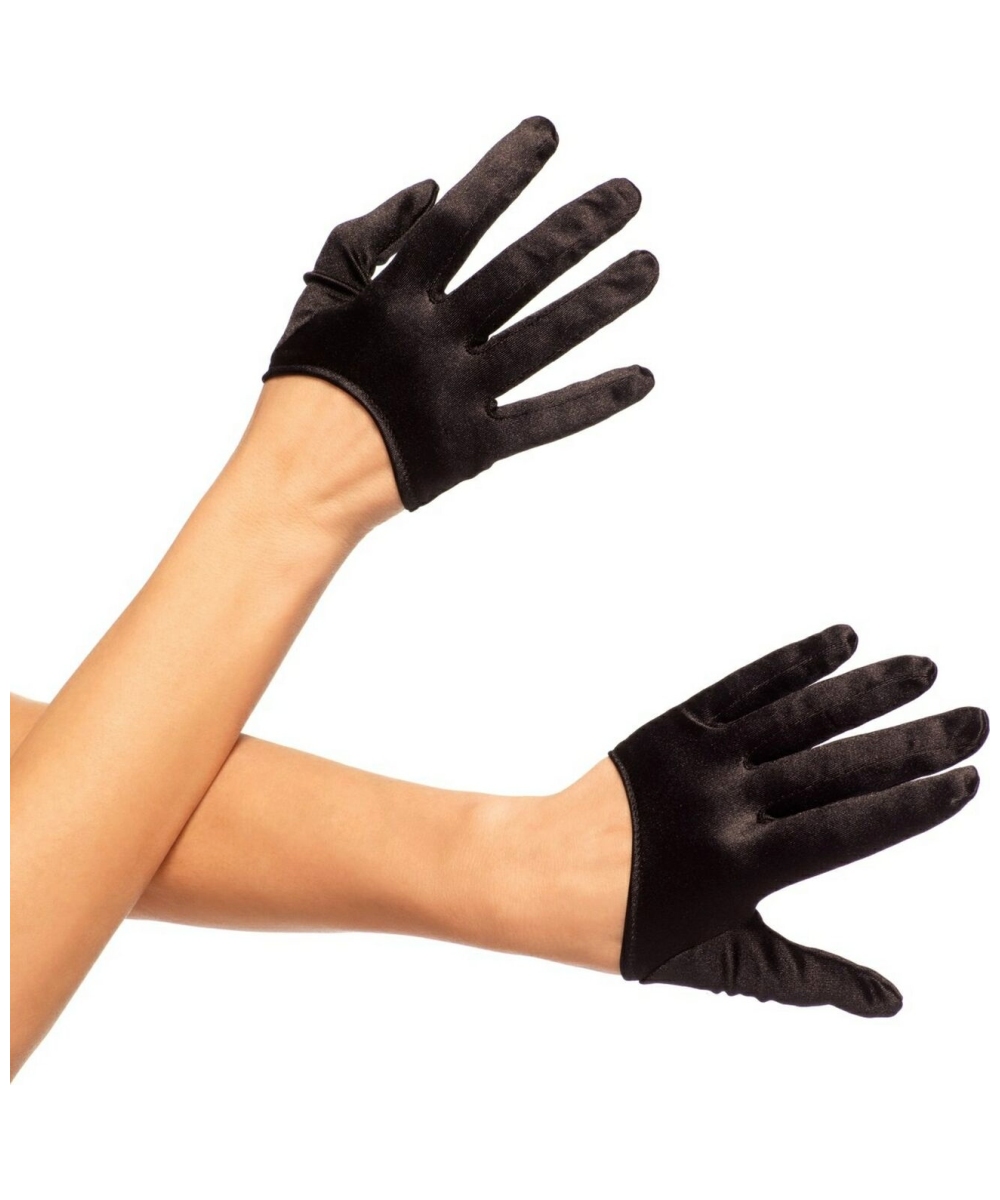  Mini Cropped Satin Gloves