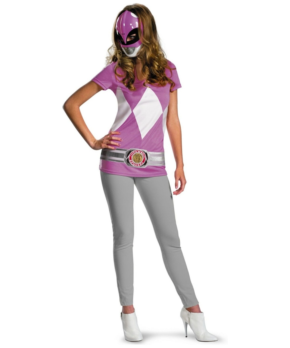 Power Ranger Pink Adult Costume Women Superhero Costumes