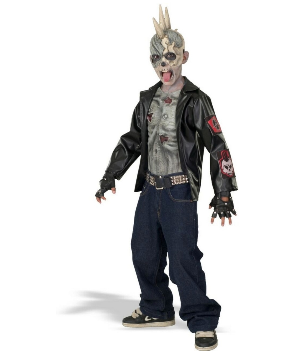  Punk Zombie Boys Costume