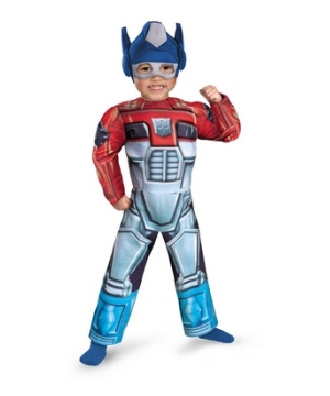 Optimus Prime Rescue Bot Muscle Boys Costume