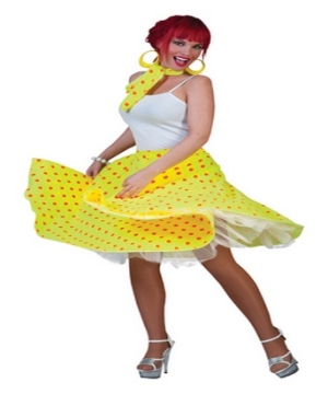Yellow Sock Hop Adult Costume