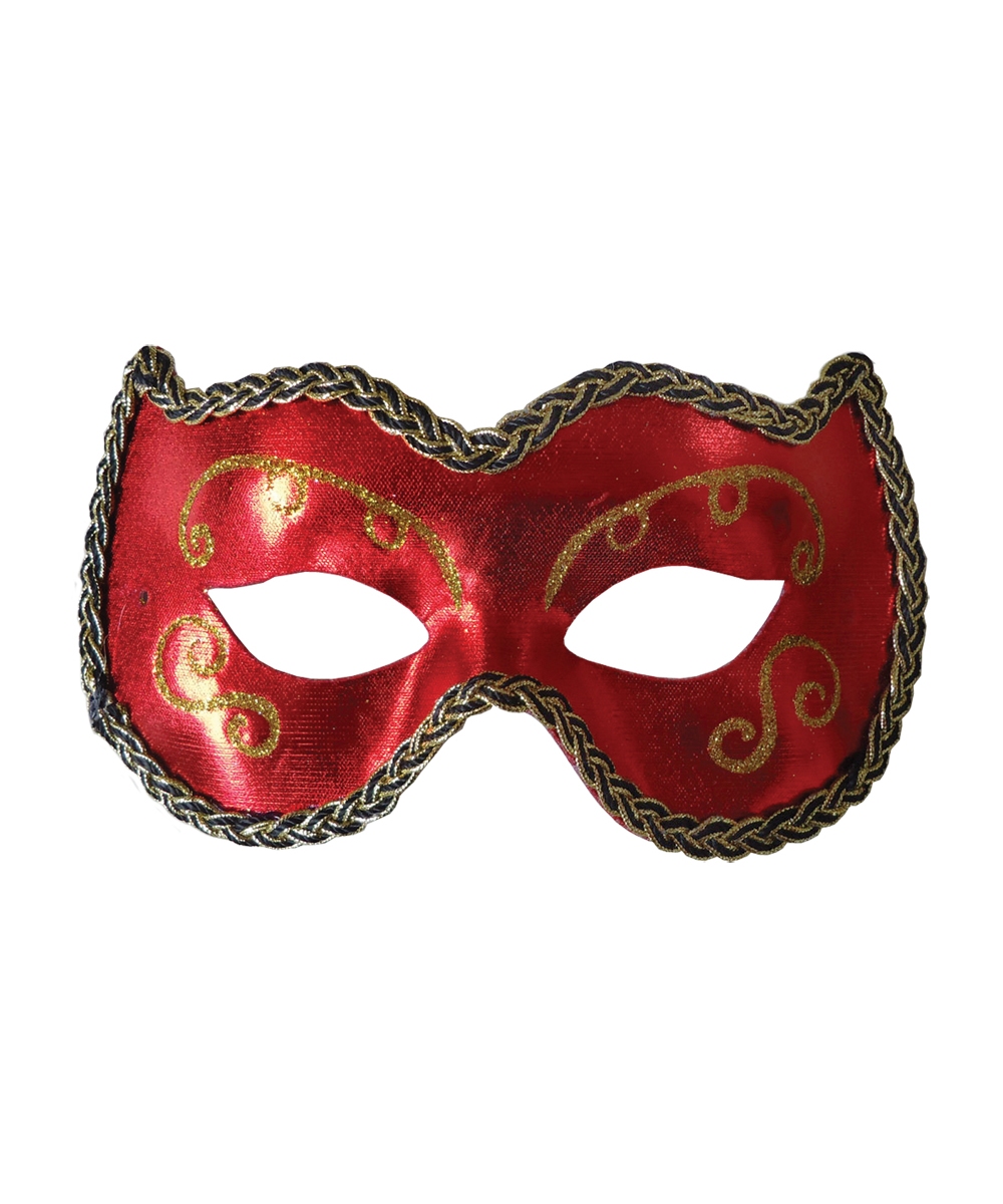 Adult Red Masquerade Mask Costume Mask