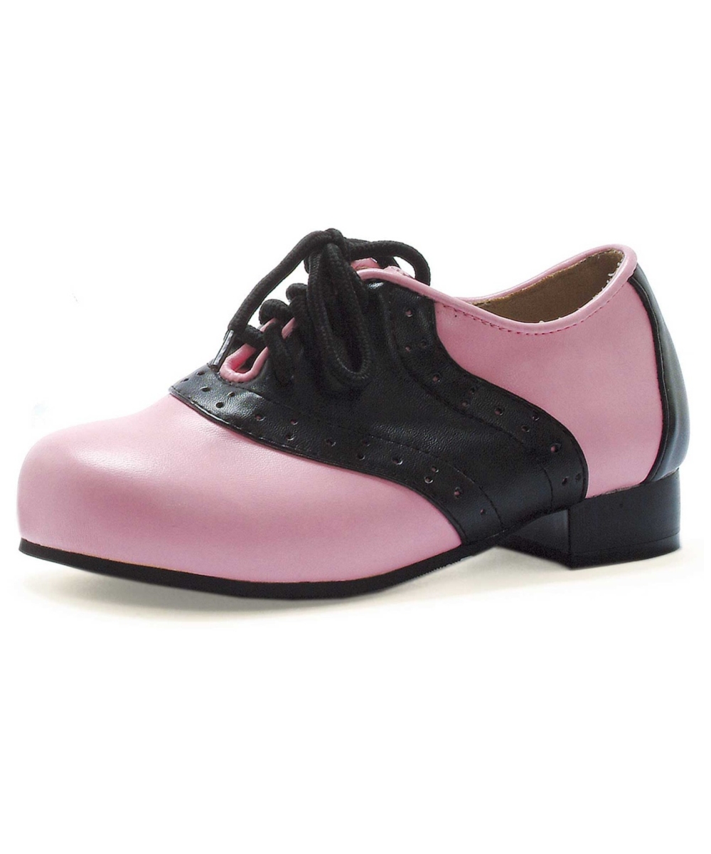  Black Pink Saddle Shoes