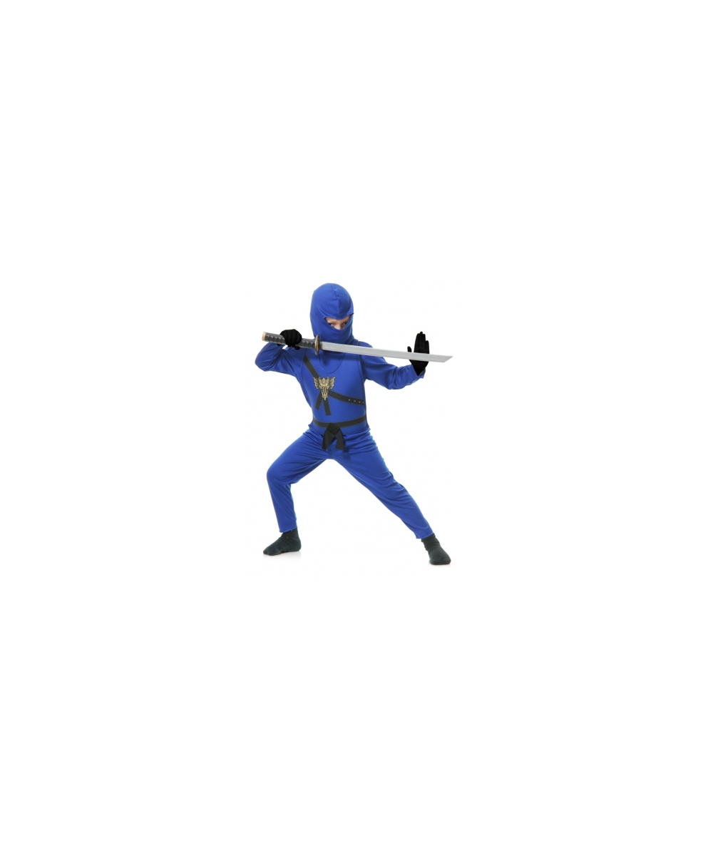 Kids Blue Ninja Costume Ninja Boys Costumes
