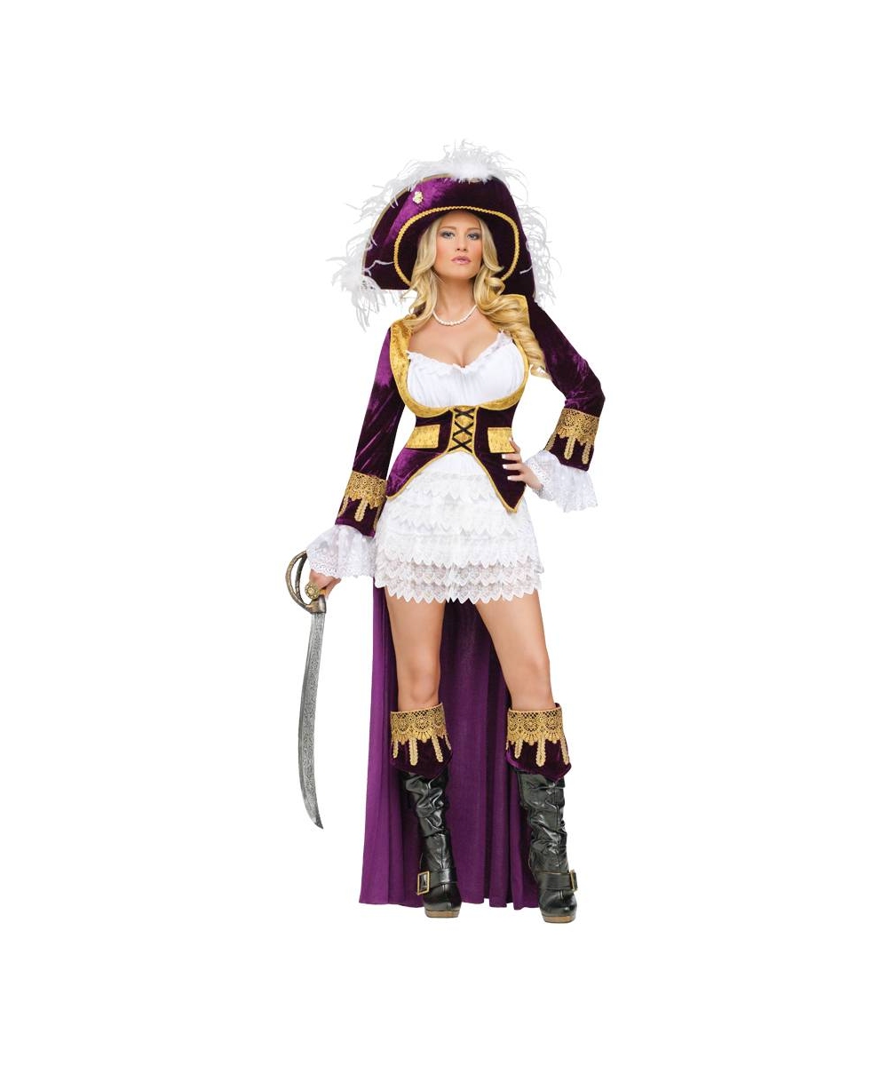 Adult Caribbean Queen Pirate Sexy Costume Women Costumes 1908
