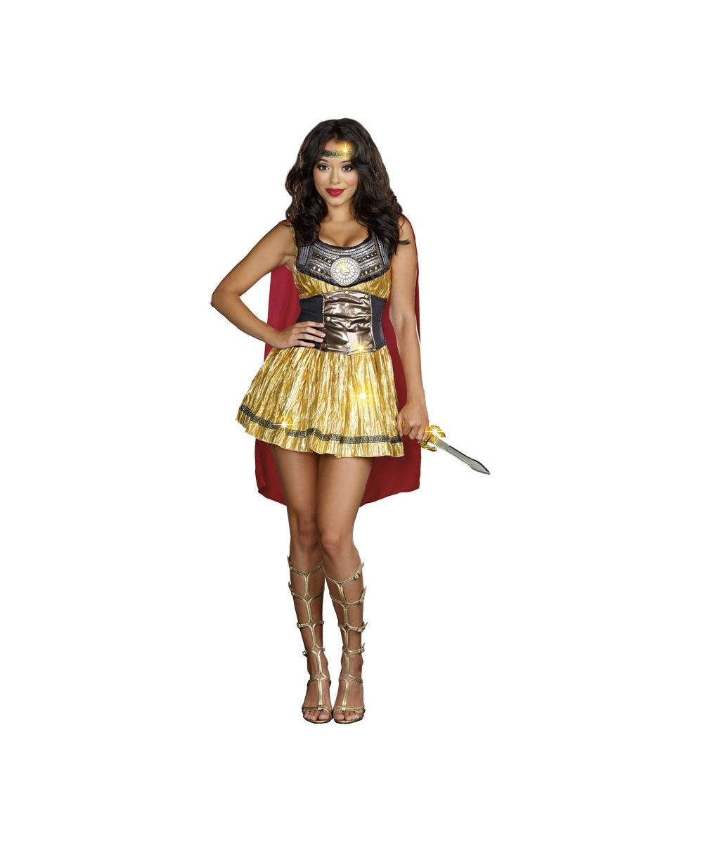  Golden Gladiator Womens Costume