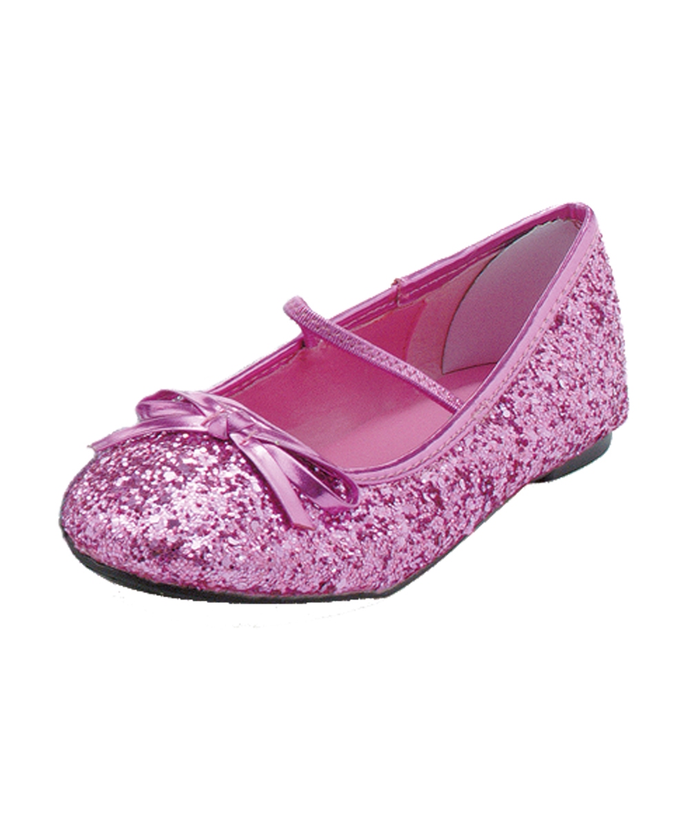 Kids Ballet Glitter Shoes Pink