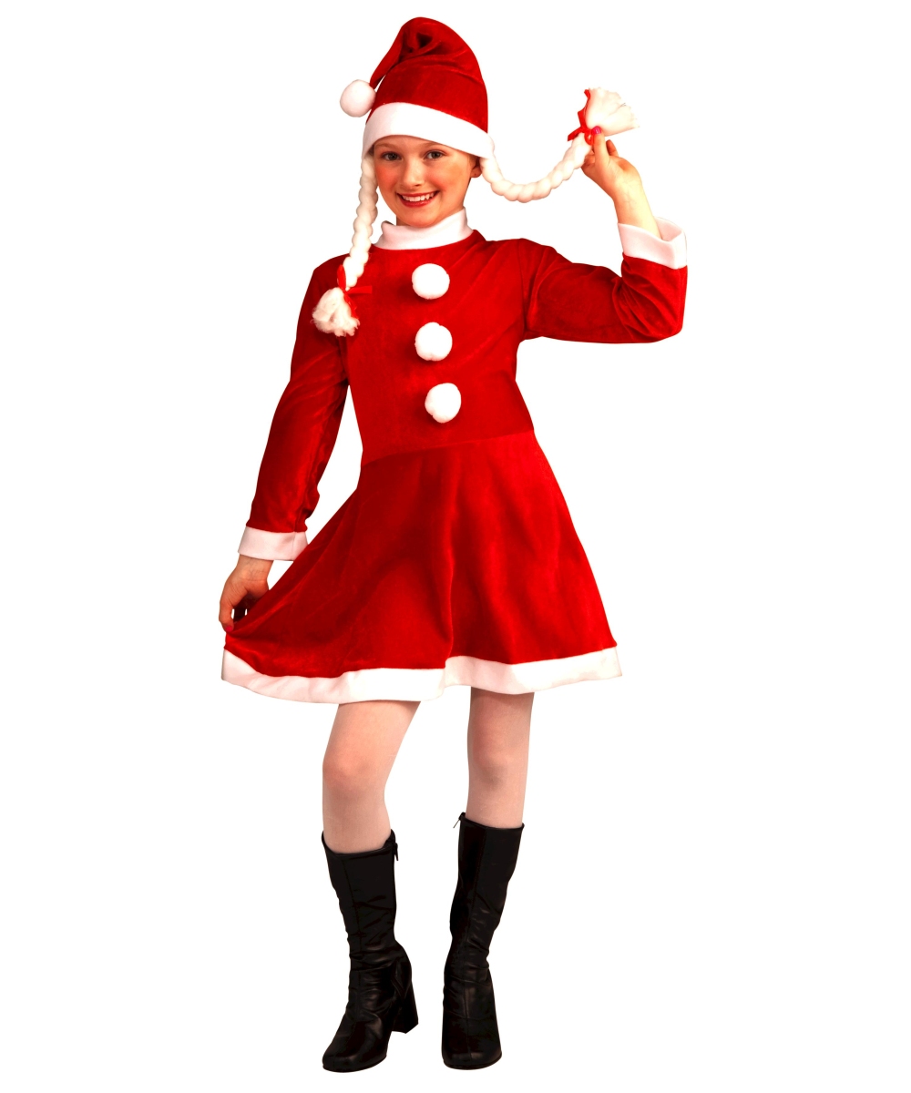  Ms Santas Helper Kids Costume