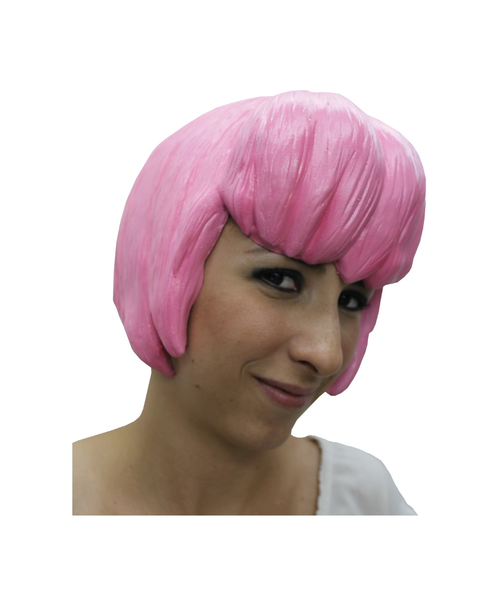  Pink Anime Latex Wig