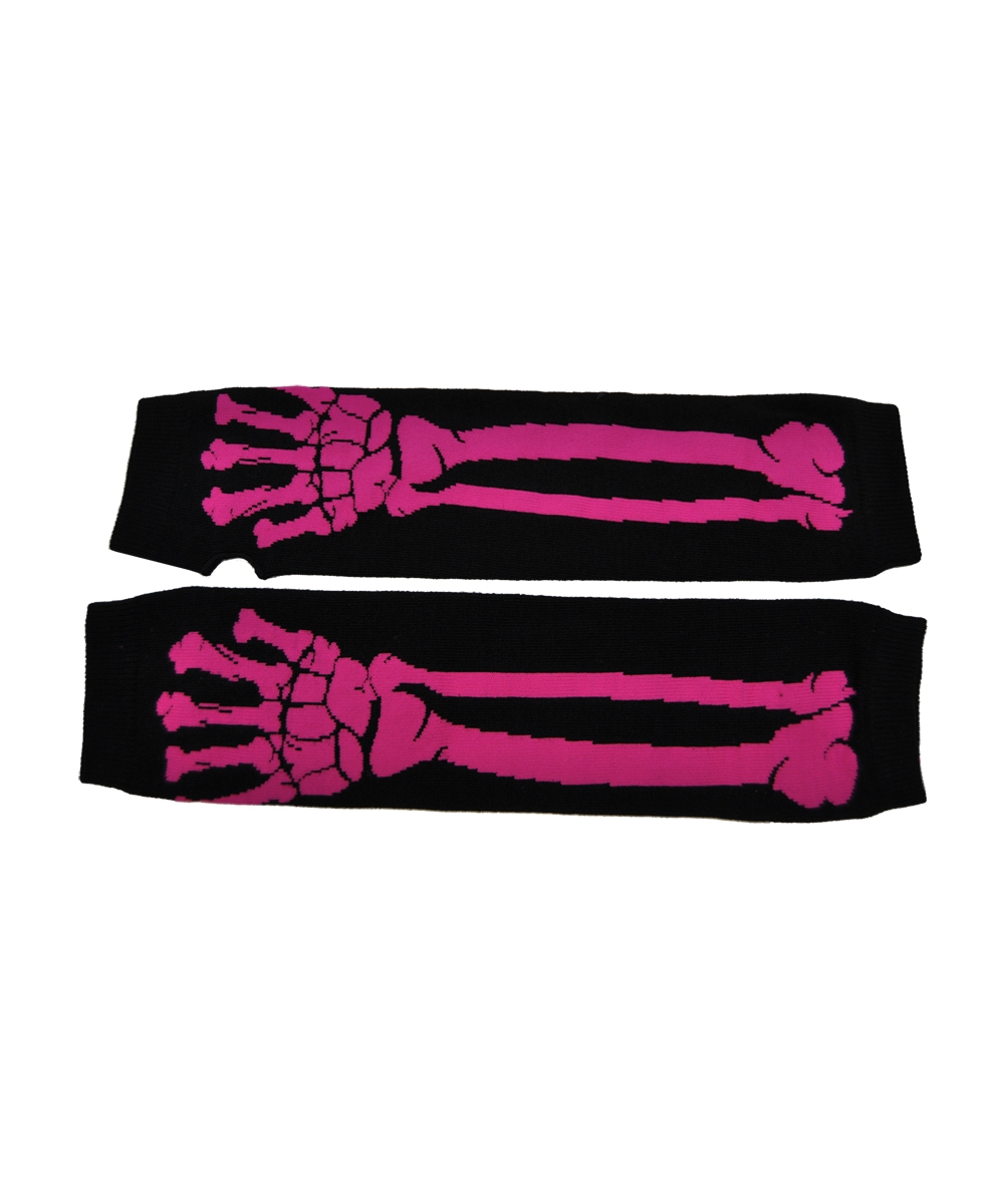  Pink Skeleton Gloves