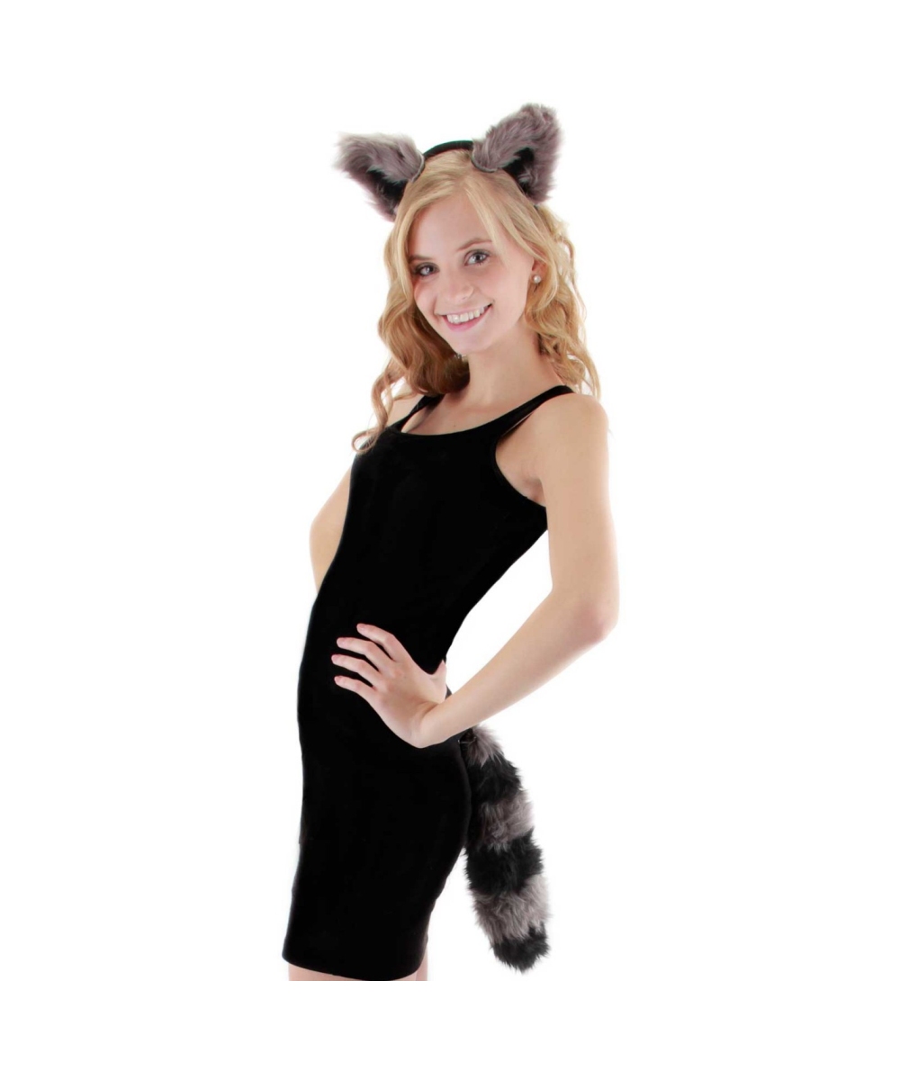 Adult Raccoon Accessory Kit Costume Halloween Kits 5556