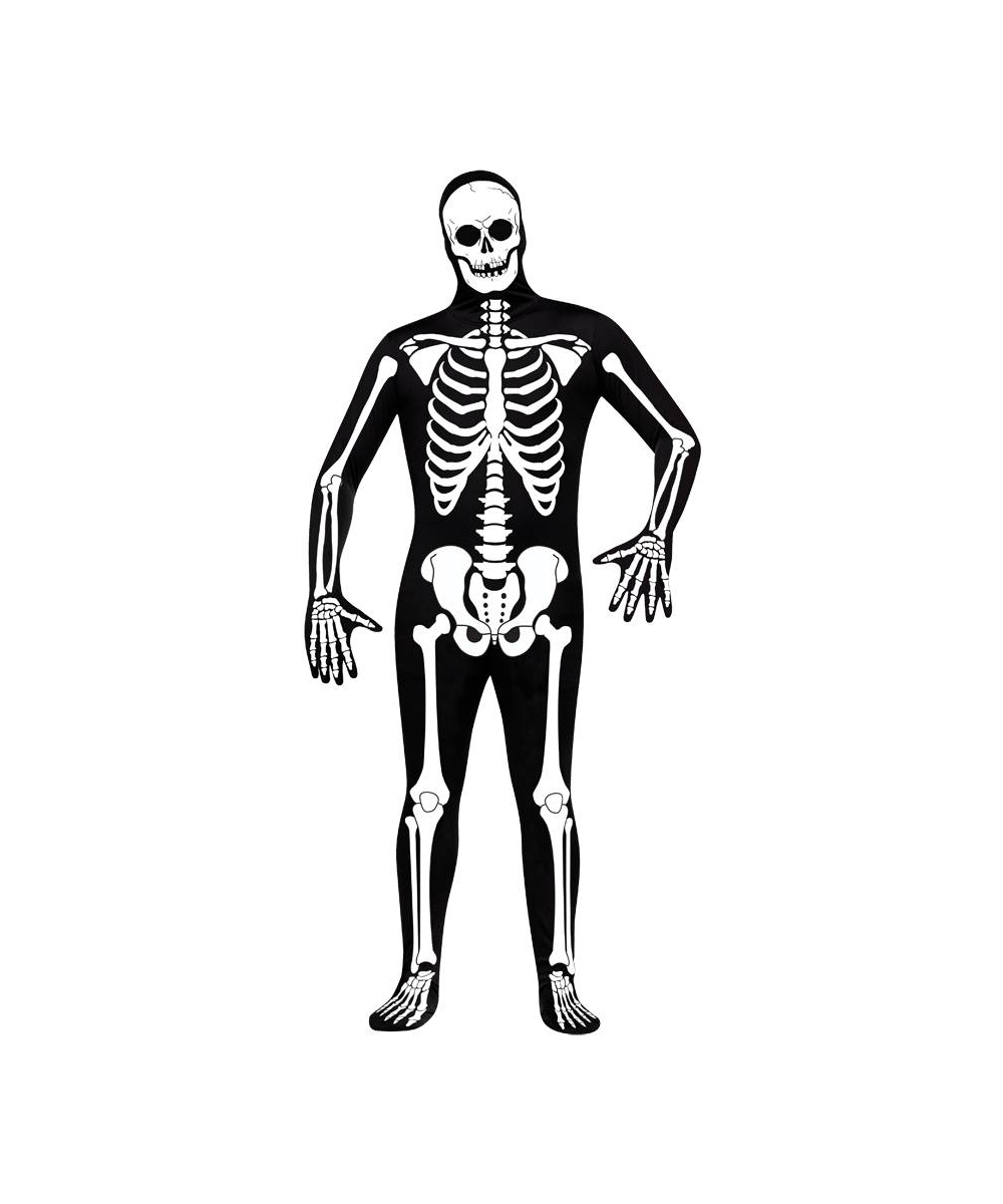  Scary Skeleton Skin Suit Costume
