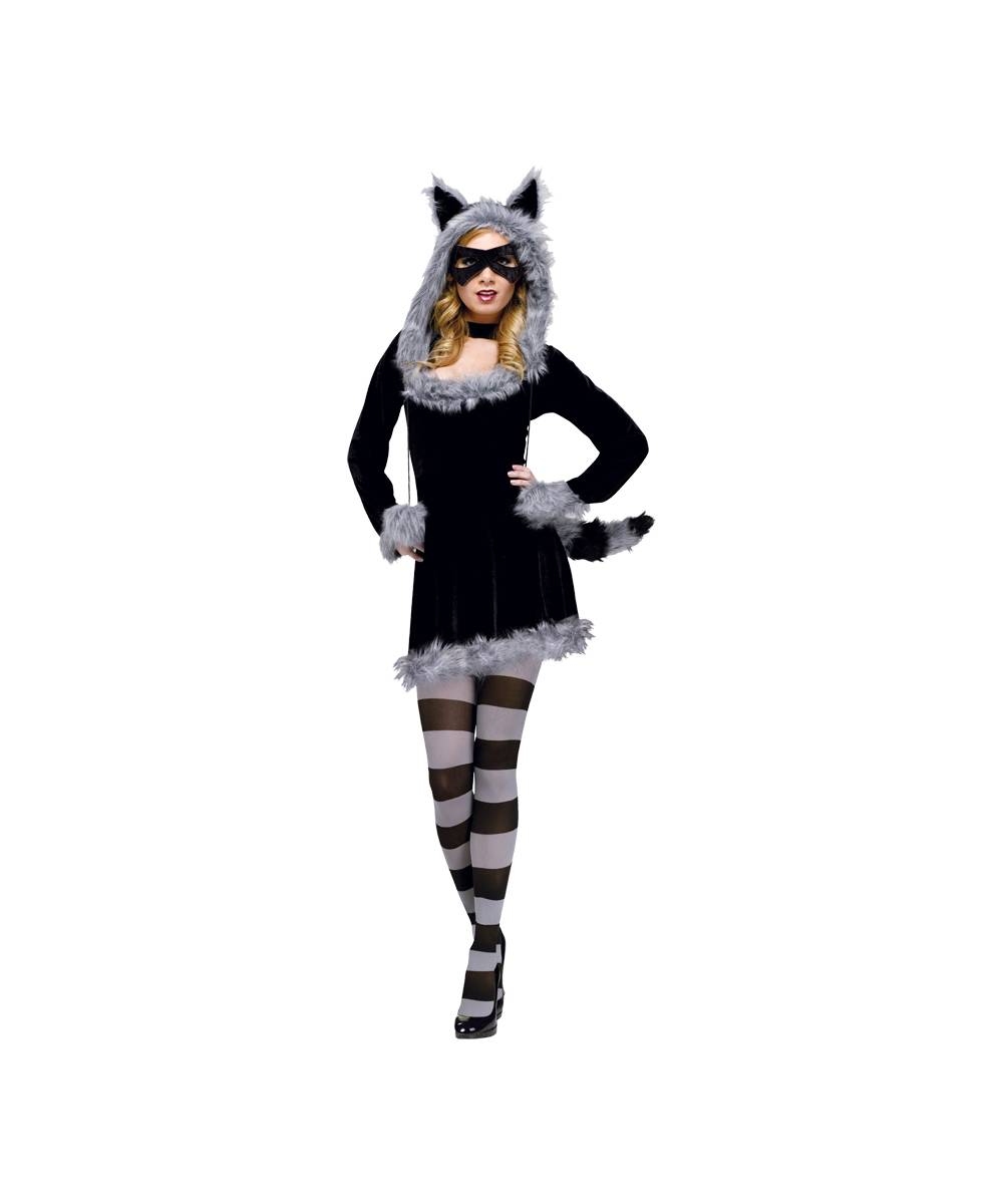  Womens Racy Raccoon Costume
