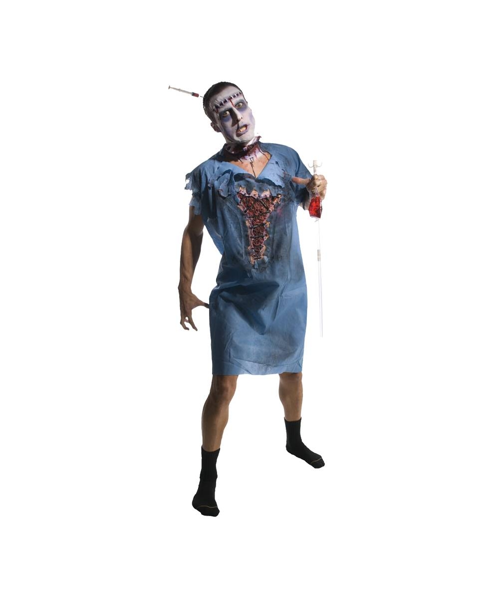  Zombie Patient Gown Mens Costume
