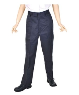Navy Blue Flat Front and Double Knees Boys Pants Universal School Uniforms