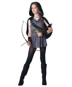 Hooded Huntress Girls Costume