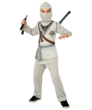 Grey Ninja Boys Costume