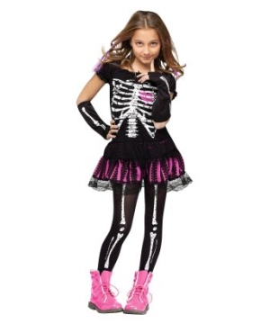Sally Skelly Kids Costume