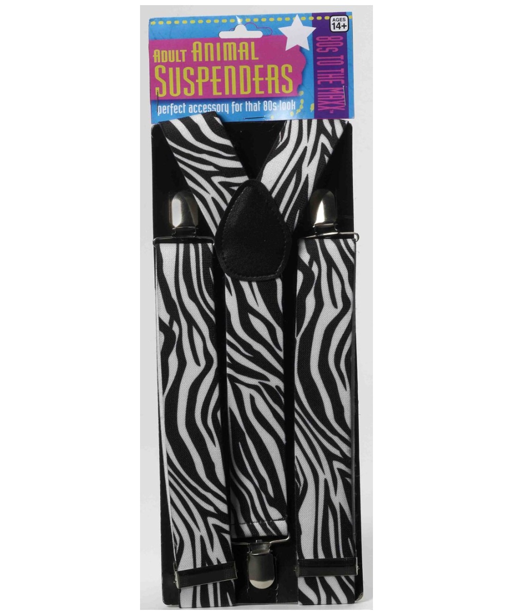  80s Zebra Suspenders