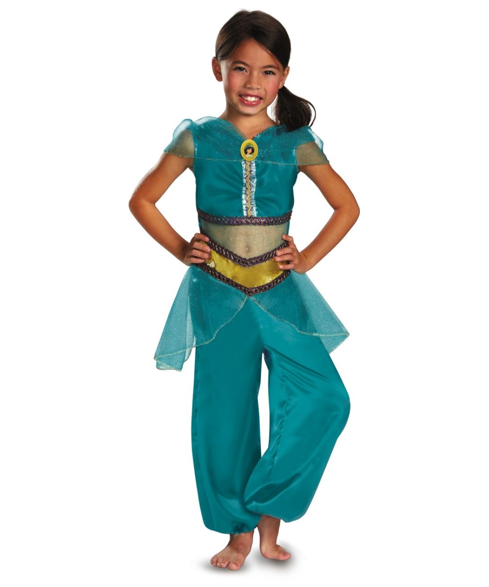  Girls Jasmine Sparkle Disney Costume