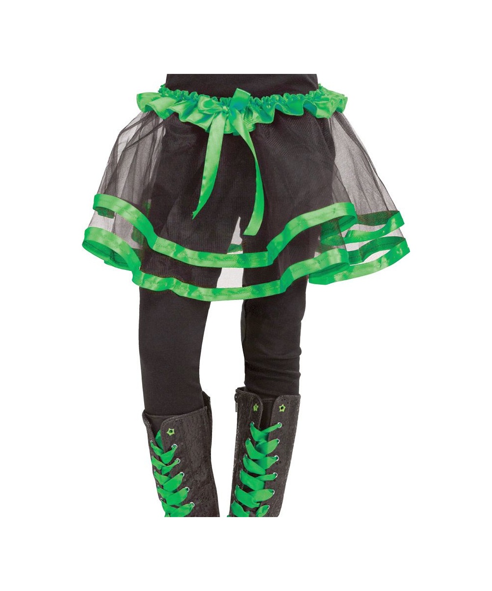  Green Ribbon Kids Tutu Skirt