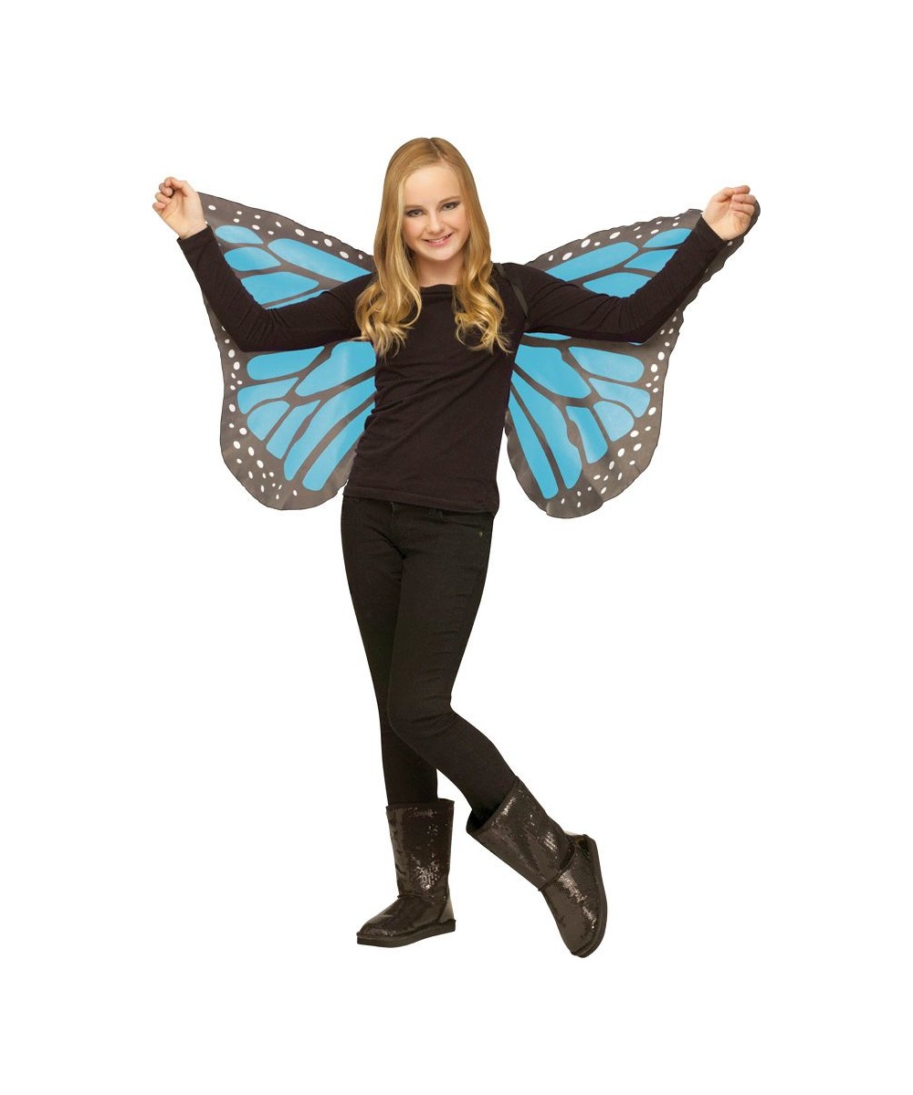  Kids Blue Soft Butterfly Wings