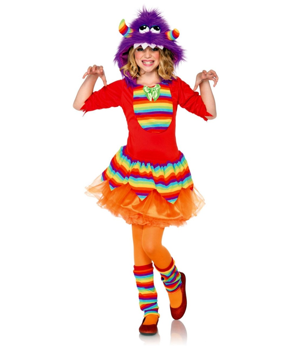  Kids Rainbow Monster Costume