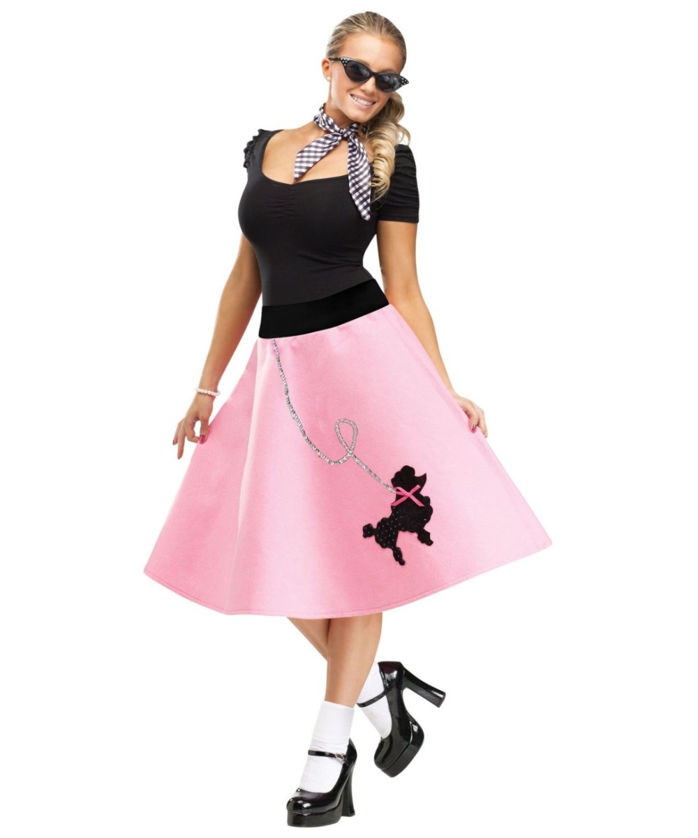  Pink Poodle Skirt Costume