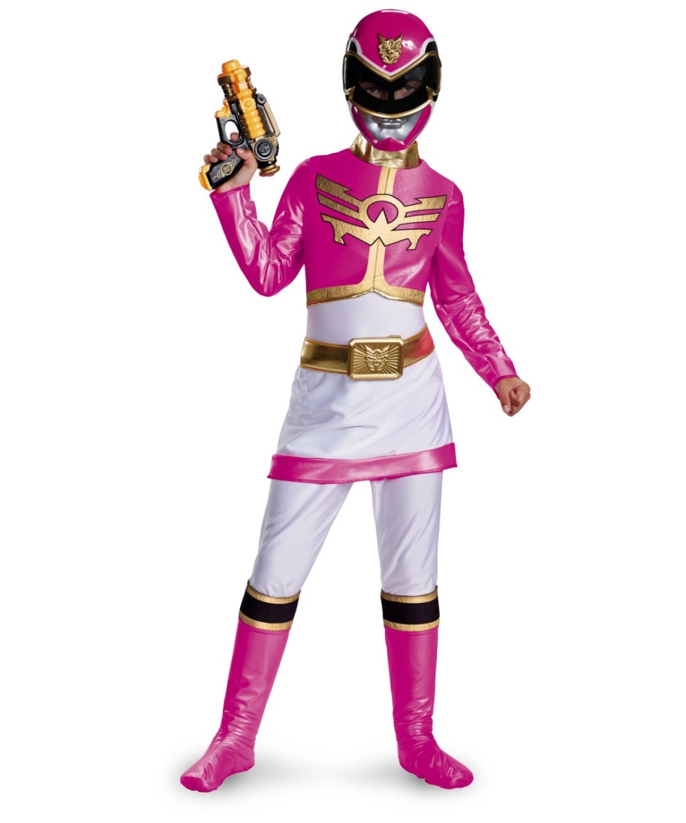  Pink Power Ranger Megaforce Kids Costume