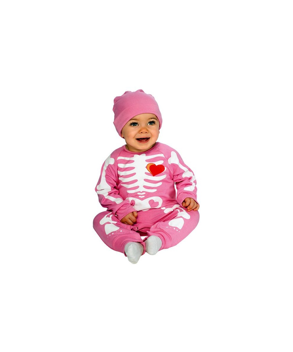  Pink Skeleton Baby Costume