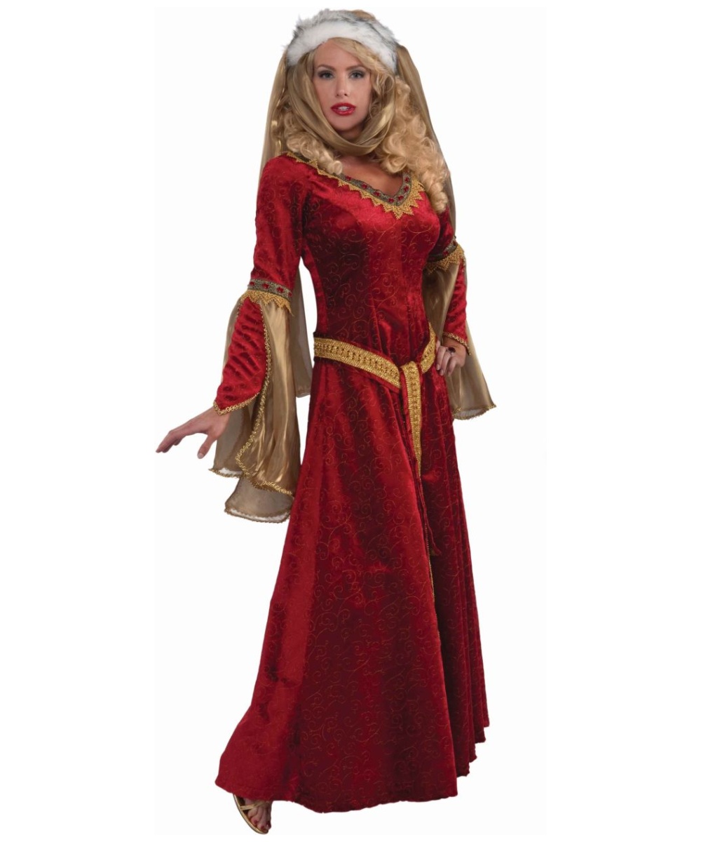  Scarlet Renaissance Women Costume