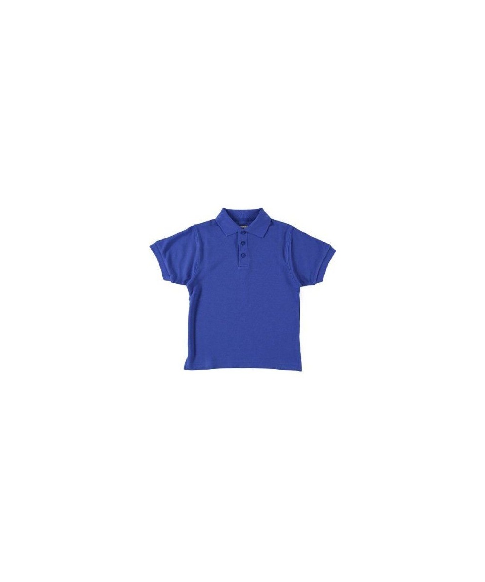  Sleeve Pique Polo School Uniforms Royal Blue