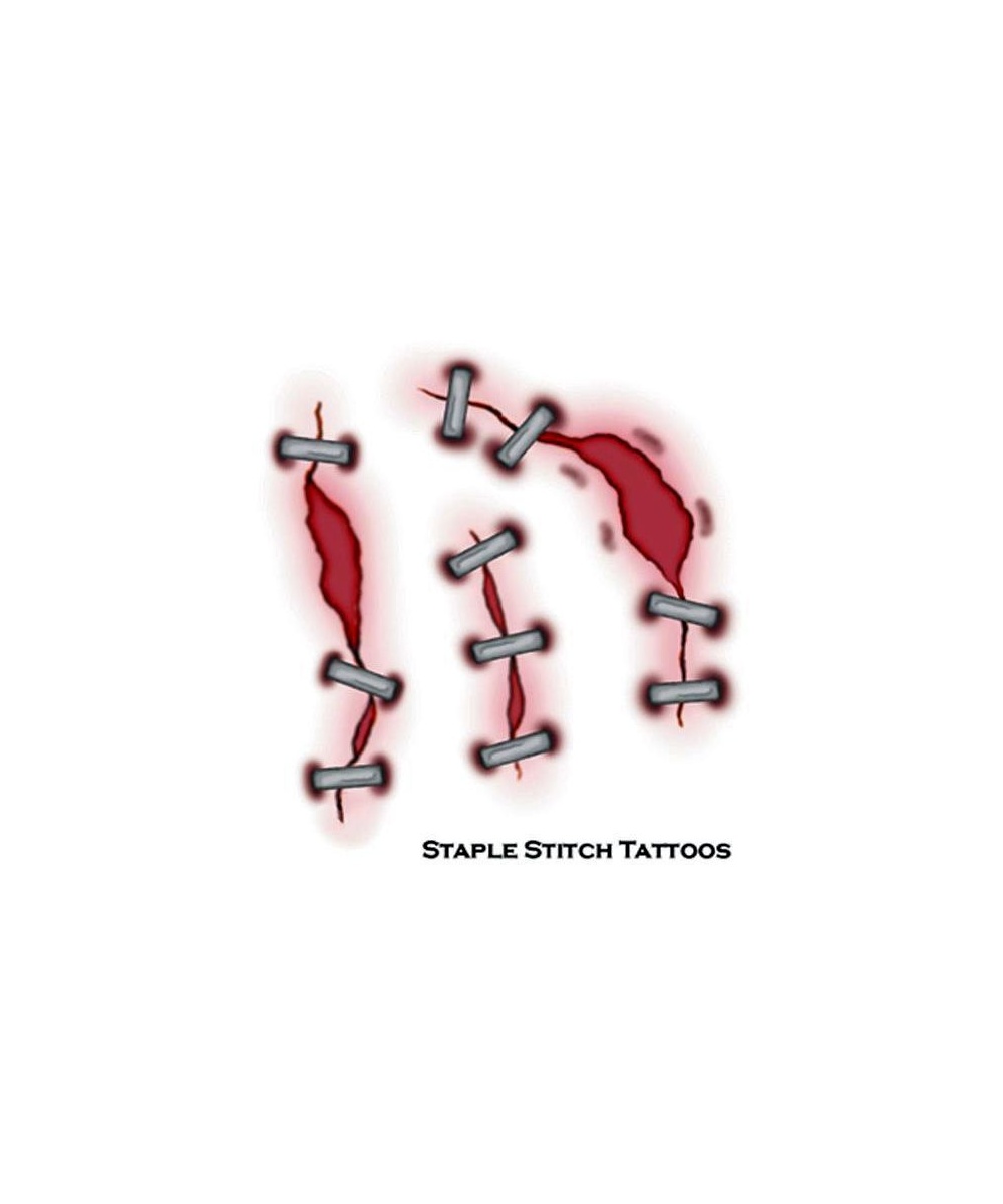  Staple Stitch Tattoos