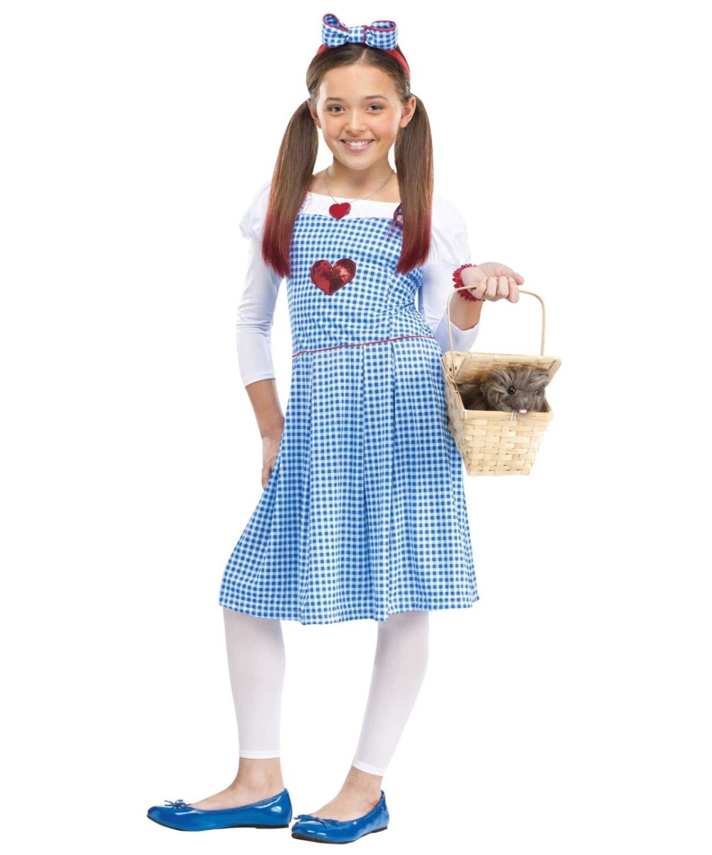  Wizard Oz Dorothy Girls Costume