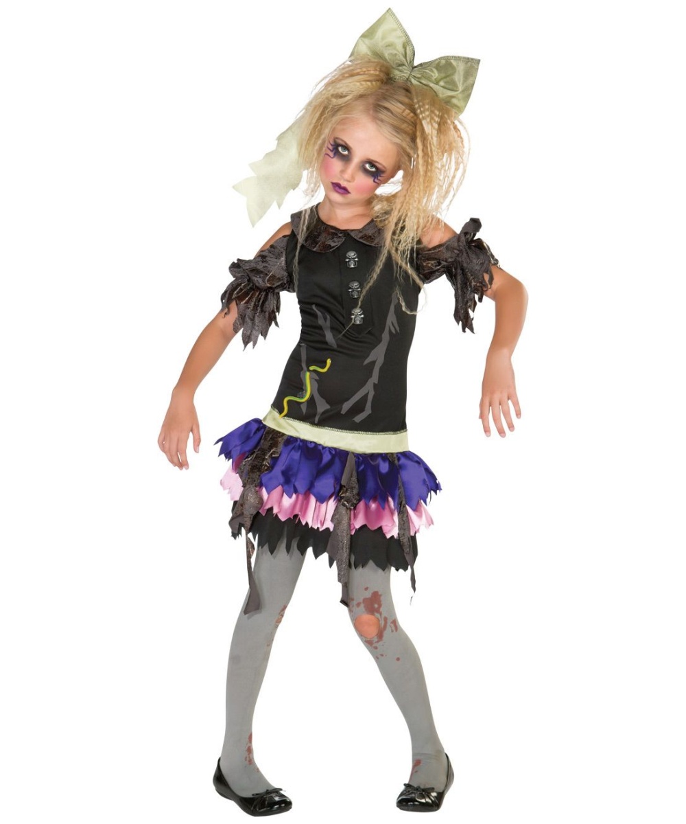  Zombie Doll Kids Costume