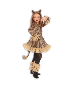 Lovely Leopard Girls Costume