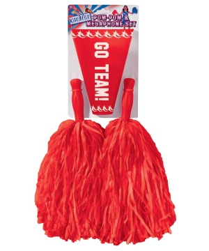 Go Team Cheerleader Red Accessory Kit