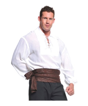White Pirate Mens Shirt