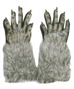 Grey Werewolf Adult Gloves