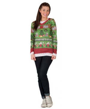 Ugly Christmas Sweater Womens Costume T-shirt