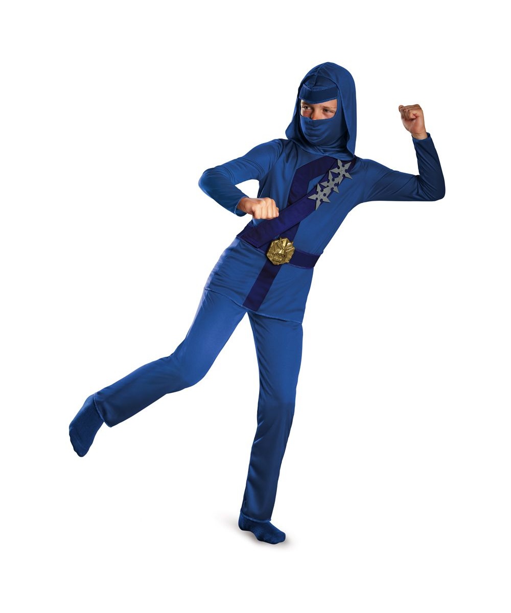  Blue Thunder Ninja Boys Costume