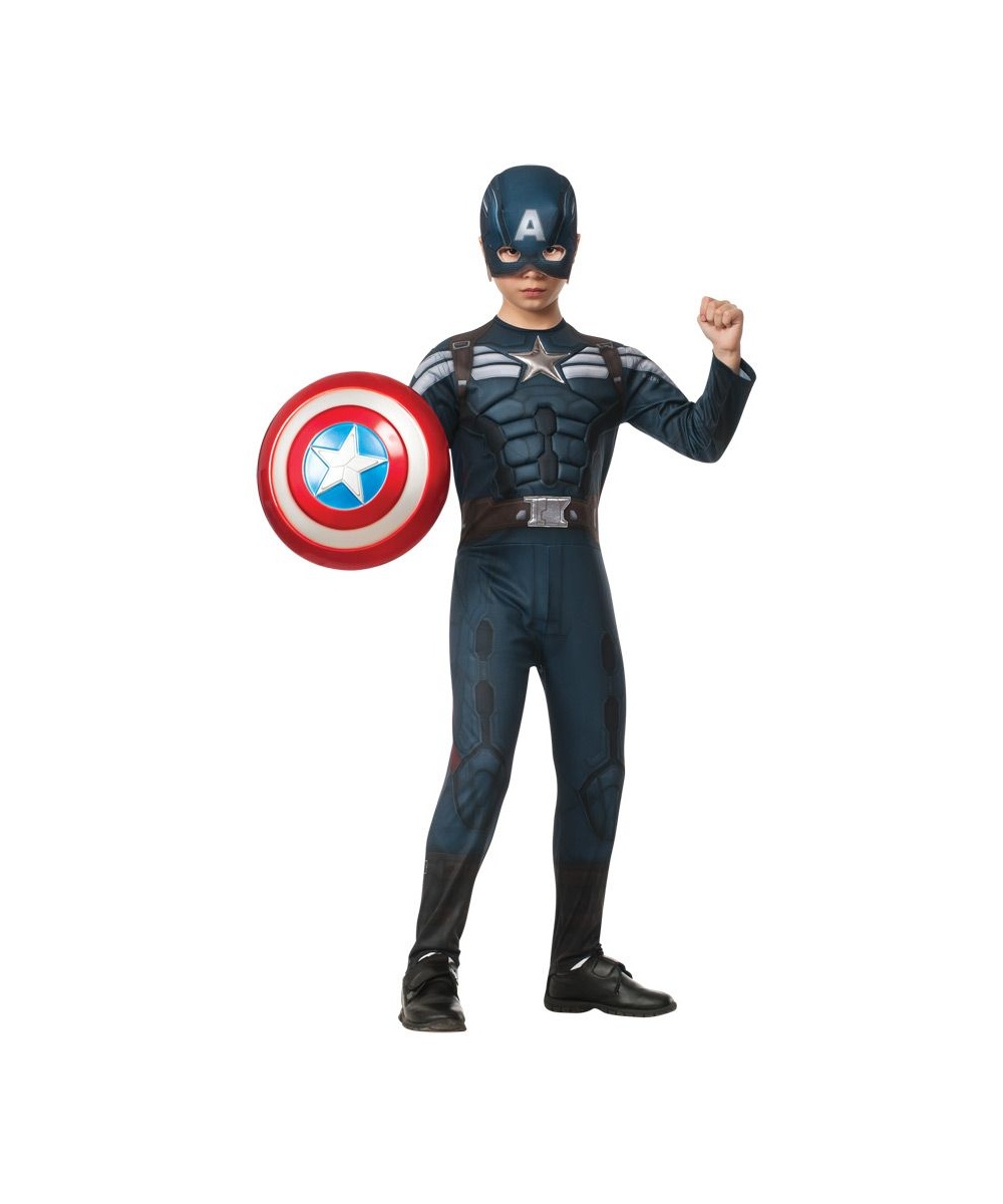  Boys Captain America Stealth Costume