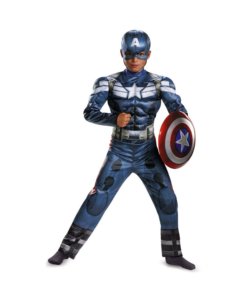  Captain America Boys Costume