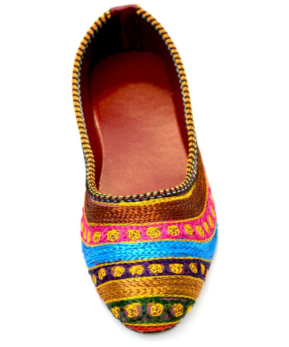  Embroidered Flat Womens Shoes size