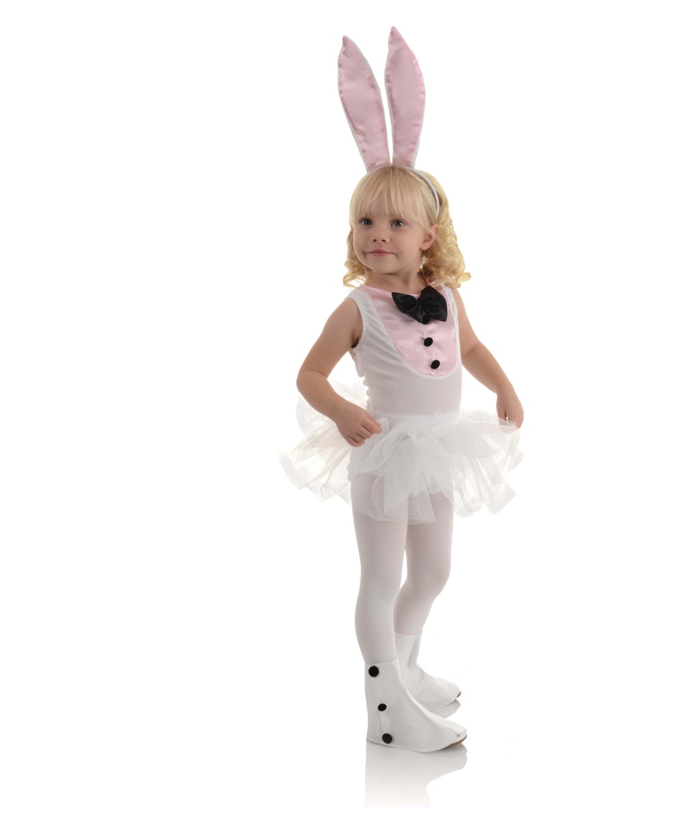  Girls Bunny Ballerina Costume