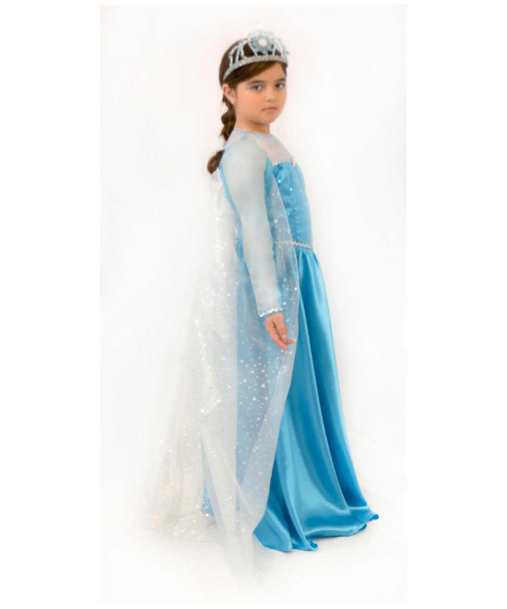 Girls Frozen Elsa Costume Theatrical