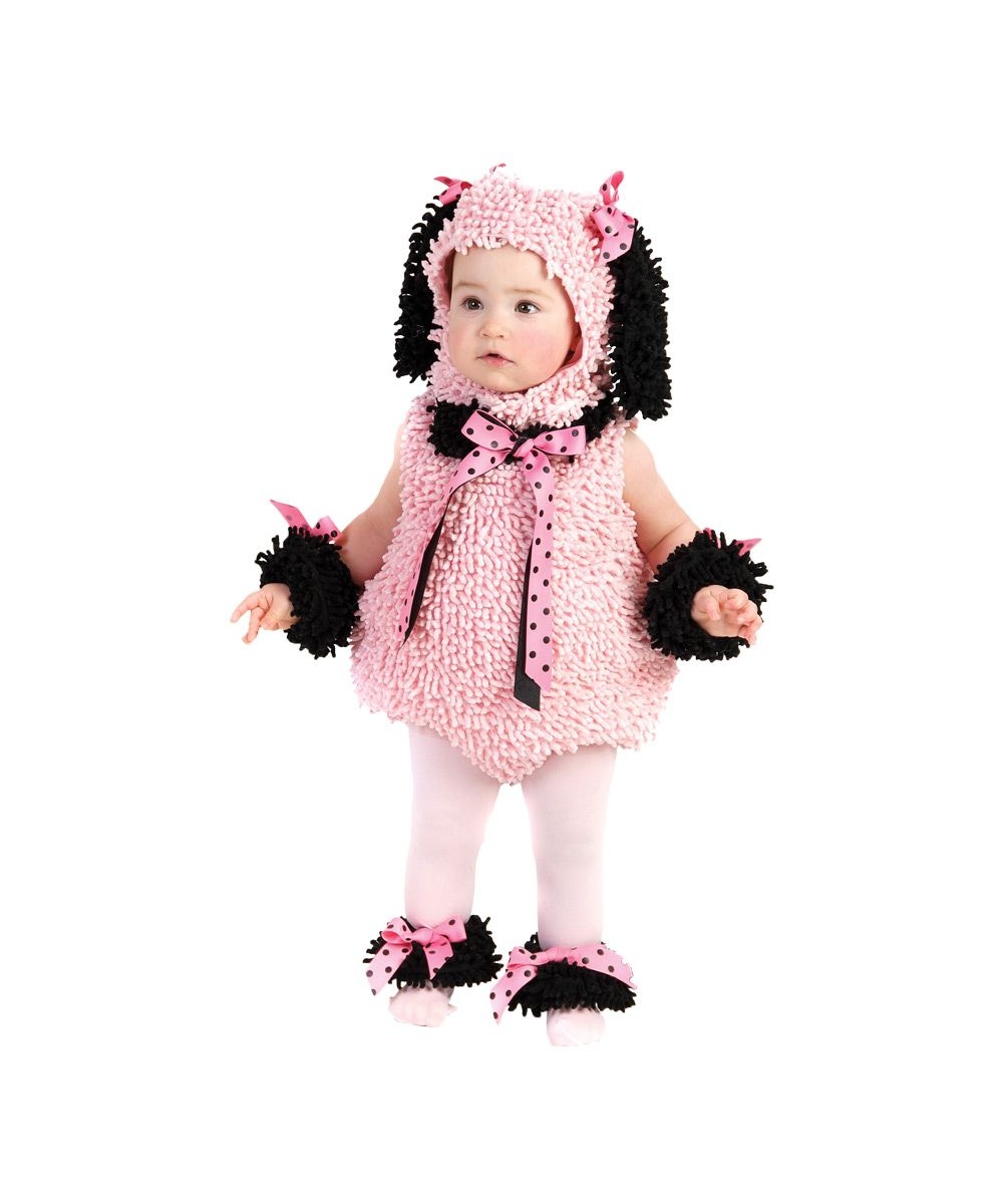  Girls Pinkie Poodle Baby Costume