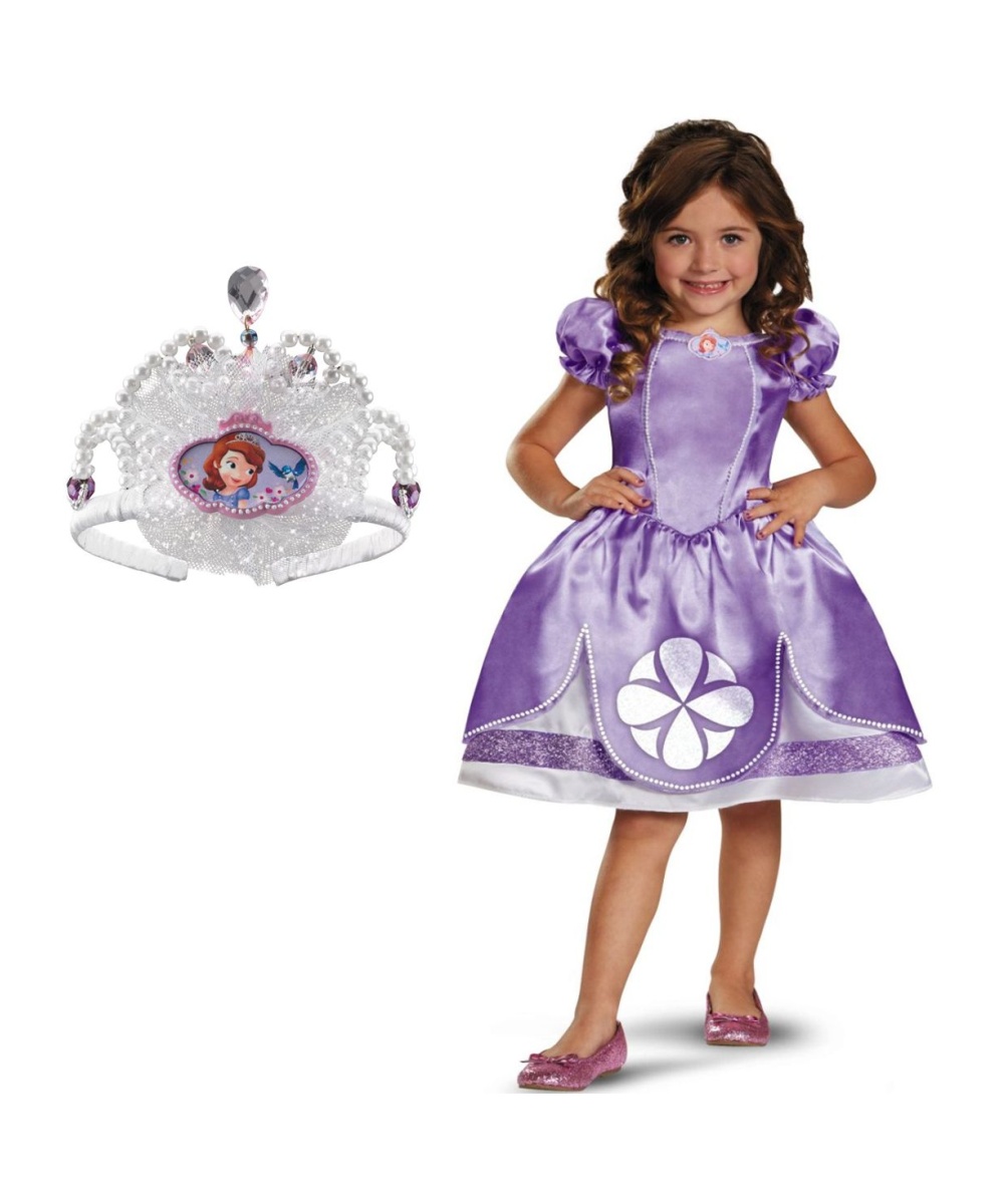  Girls Princess Sofia Costume Kit